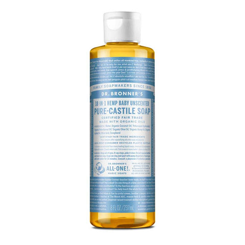 Dr. Bronner's Baby Unscented Liquid Soap