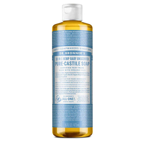 Dr. Bronner's Baby Unscented Liquid Soap
