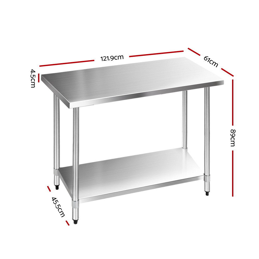 Stainless Steel Medical Work Bench - 610mm x 1219mm