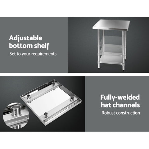 Stainless Steel Medical Work Bench - 762mm x 762mm