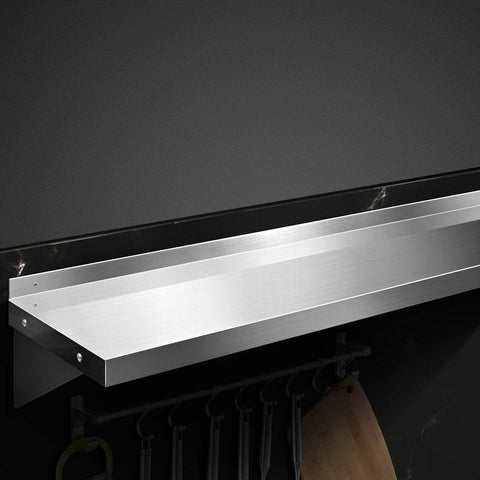 Stainless Steel Wall Shelving & Display - 1800mm