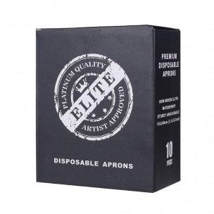 Disposable Apron Nonwoven Black 10pcs