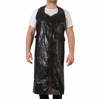Disposable Apron Nonwoven Black 10pcs