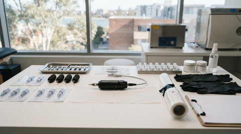 Tattoo supplies near you for needles, machines and aftercare