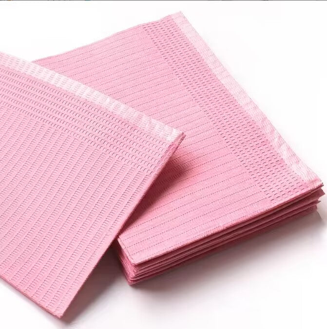 Pink Waterproof Pads (Dental Bibs)