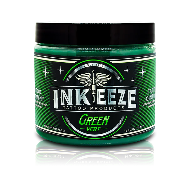 Ink-Eeze Green Glide Tattoo Ointment - 16oz
