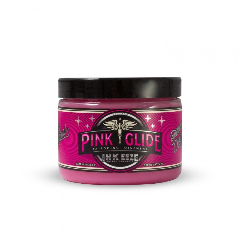 Ink-Eeze Pink Glide Tattoo Ointment - 6oz