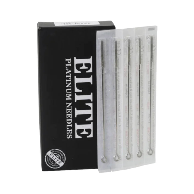 Elite Platinum Bugpin Curved Magnum Extra Long Taper (50 Pack)
