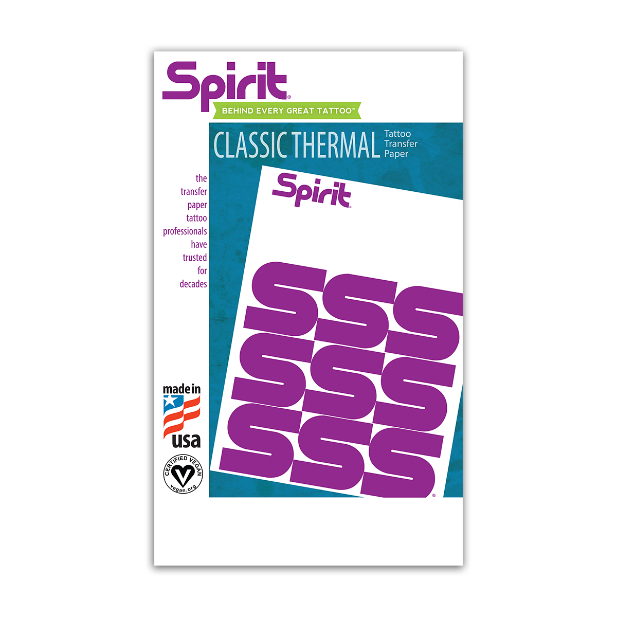 Spirit Classic Thermal Tattoo Transfer Paper - 100 Sheets