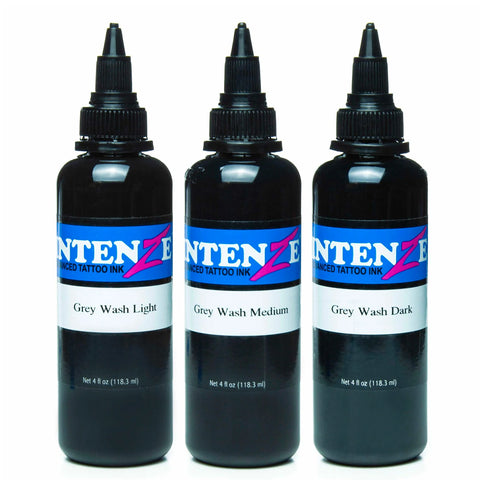 Intenze Gray Wash Tattoo Ink Kit - 4oz