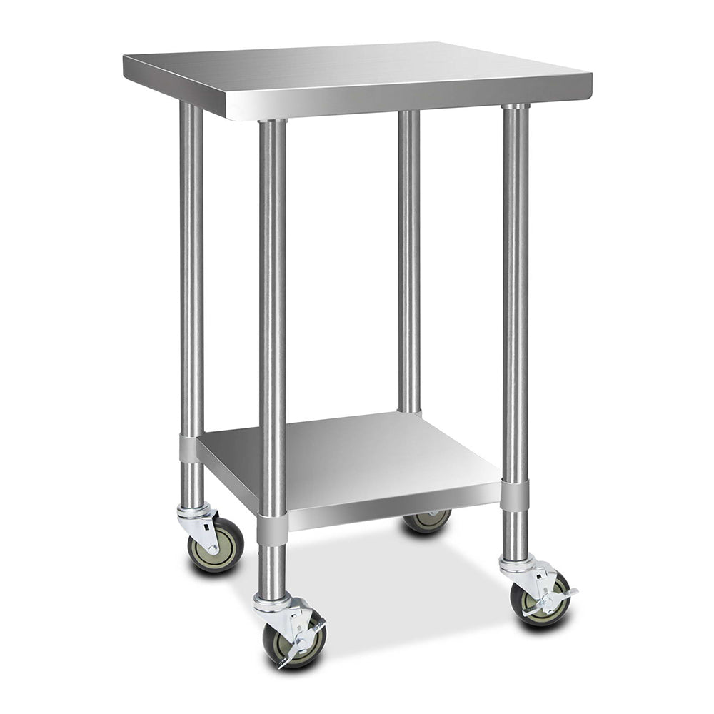 Stainless Steel Medical Work Bench Trolley - 610mm x 610mm