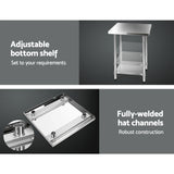 Load image into Gallery viewer, Stainless Steel Medical Work Bench Trolley - 610mm x 610mm
