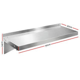 Load image into Gallery viewer, Stainless Steel Wall Shelving &amp;amp; Display - 900mm
