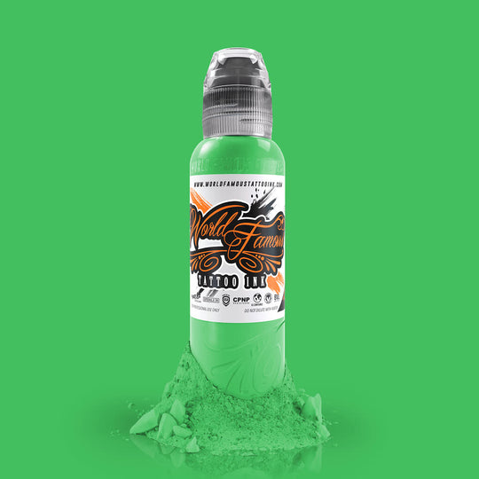 World Famous Mint Green Tattoo Ink - 1oz